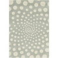 thumbnail image 1 of SAFAVIEH Soho Chloe Polka Dots Wool Area Rug, Grey/Ivory, 6' x 6' Round, 1 of 10