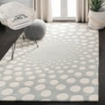 thumbnail image 1 of SAFAVIEH Soho Chloe Polka Dots Wool Area Rug, Grey/Ivory, 6' x 6' Square, 1 of 8