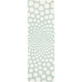 thumbnail image 1 of SAFAVIEH Soho Chloe Polka Dots Wool Runner Rug, Blue/Ivory, 2'6" x 6', 1 of 5