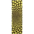 thumbnail image 1 of SAFAVIEH Soho Chloe Polka Dots Wool Runner Rug, Brown/Green, 2'6" x 8', 1 of 8