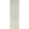 thumbnail image 1 of SAFAVIEH Soho Chloe Polka Dots Wool Runner Rug, Grey/Ivory, 2'6" x 8', 1 of 10