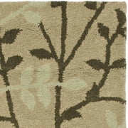 SAFAVIEH Soho Clara Floral Wool Area Rug, Green/Multi, 2' x 3'