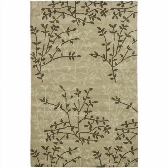 SAFAVIEH Soho Clara Floral Wool Area Rug, Green/Multi, 7'6" x 9'6"