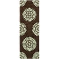 thumbnail image 1 of SAFAVIEH Soho Collection SOH732C Handmade Brown/Teal Rug, 1 of 3