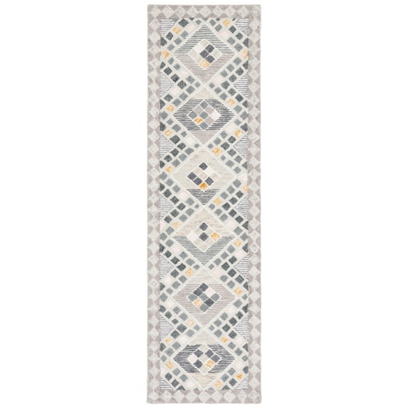 SAFAVIEH Soho Collection SOH876F Handmade Grey / Gold Rug