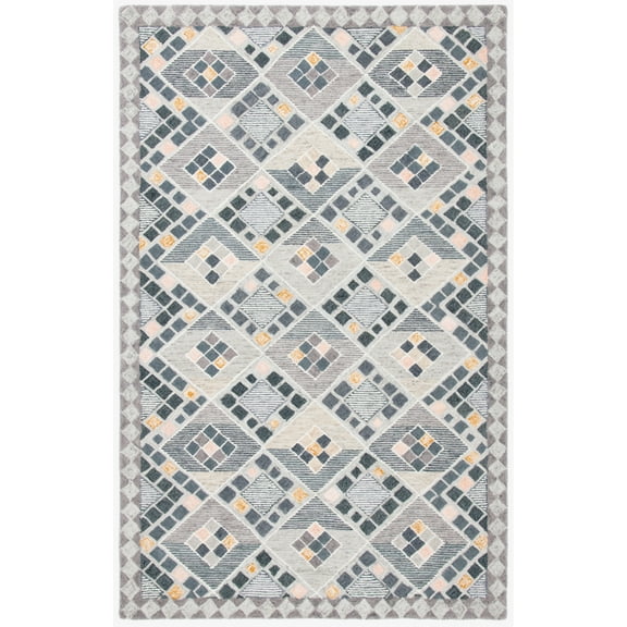 SAFAVIEH Soho Collection SOH876F Handmade Grey / Gold Rug