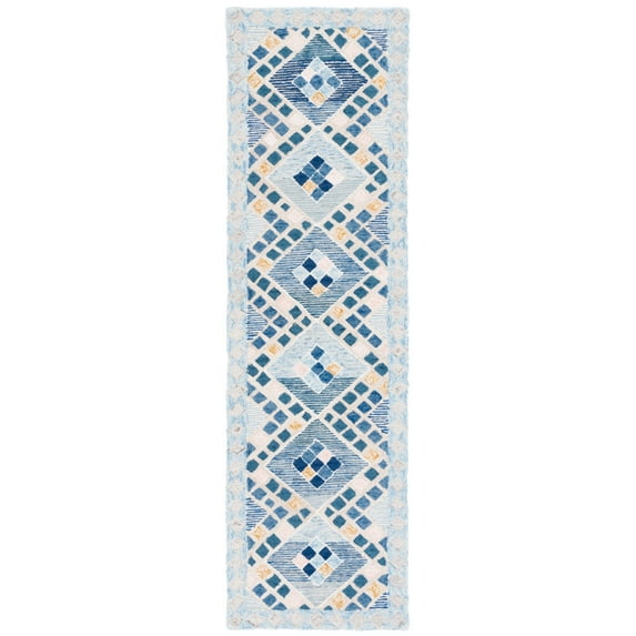 SAFAVIEH Soho Collection SOH876N Handmade Navy / Blue Rug