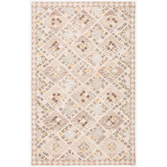 SAFAVIEH Soho Collection SOH876U Handmade Pink/Taupe Rug