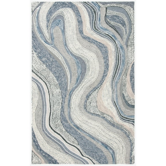 SAFAVIEH Soho Collection SOH879F Handmade Grey/Ivory Rug