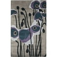 thumbnail image 1 of SAFAVIEH Soho Daisy Abstract Wool Area Rug, Grey/Blue, 3'6" x 5'6", 1 of 3