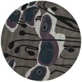 thumbnail image 1 of SAFAVIEH Soho Daisy Abstract Wool Area Rug, Grey/Blue, 6' x 6' Round, 1 of 5