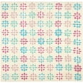 thumbnail image 1 of SAFAVIEH Soho Daisy Geometric Wool Area Rug, Ivory/Multi, 6' x 6' Square, 1 of 9