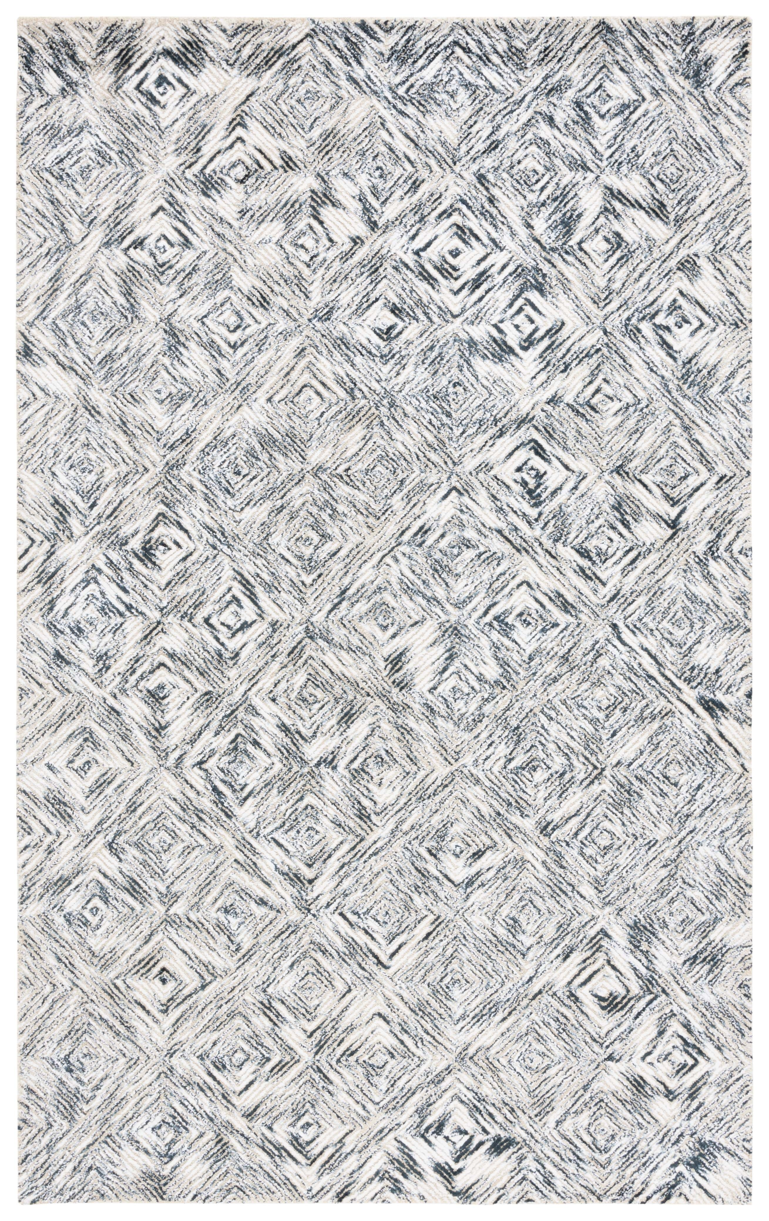 SAFAVIEH Soho Deandre Abstract Area Rug, Ivory/Green, 4' x 6'