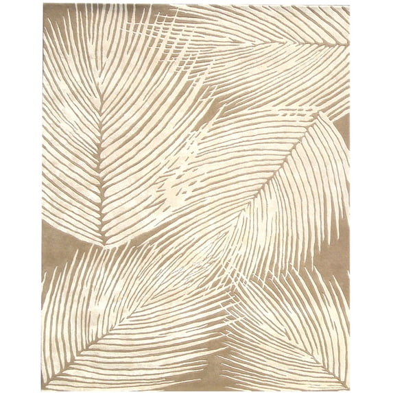 SAFAVIEH Soho Devon Floral Wool Area Rug, Beige/Ivory, 5' x 8'