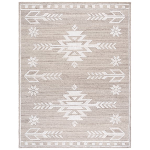 SAFAVIEH Soho Dinah Geometric Area Rug, Beige/Ivory, 8' x 10'