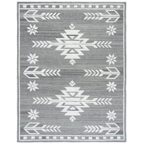 SAFAVIEH Soho Dinah Geometric Area Rug, Grey/Ivory, 8' x 10'