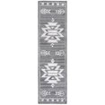 thumbnail image 1 of SAFAVIEH Soho Dinah Geometric Runner Rug, Grey/Ivory, 2'3" x 8', 1 of 10