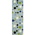 thumbnail image 1 of SAFAVIEH Soho Dots Polka Dots Wool Runner Rug, Blue/Multi, 2'6" x 12', 1 of 9
