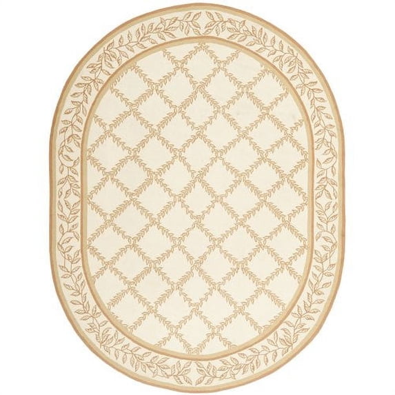 SAFAVIEH Soho Eglantine Animal Striped Wool Area Rug, White/Black, 6' x 6' Round