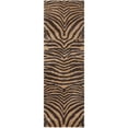 thumbnail image 1 of SAFAVIEH Soho Eglantine Animal Striped Wool Runner Rug, Brown/Gold, 2'6" x 8', 1 of 8
