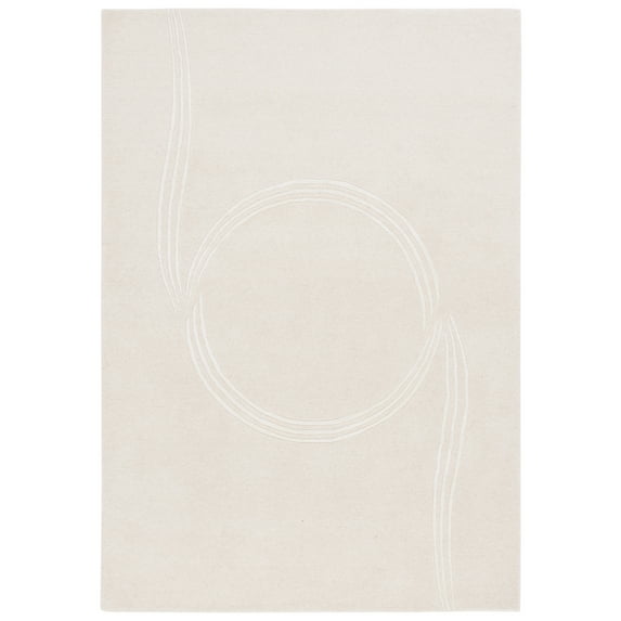 SAFAVIEH Soho Eleanora Geometric Area Rug, Beige/Ivory, 4' x 6'