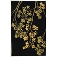 thumbnail image 1 of SAFAVIEH Soho Emerald Floral Wool Area Rug, Black/Lime, 3'6" x 5'6", 1 of 10