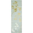 thumbnail image 1 of SAFAVIEH Soho Emerald Floral Wool Runner Rug, Light Blue/Multi, 2'6" x 14', 1 of 10