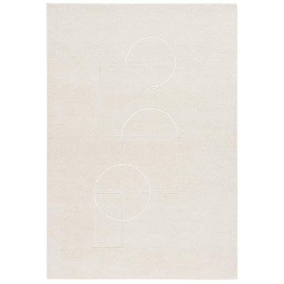 SAFAVIEH Soho Emory Geometric Area Rug, Beige/Ivory, 5' x 8'