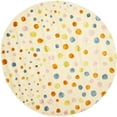 thumbnail image 1 of SAFAVIEH Soho Eric Polka Dots Wool Area Rug, Ivory/Multi, 6' x 6' Round, 1 of 7