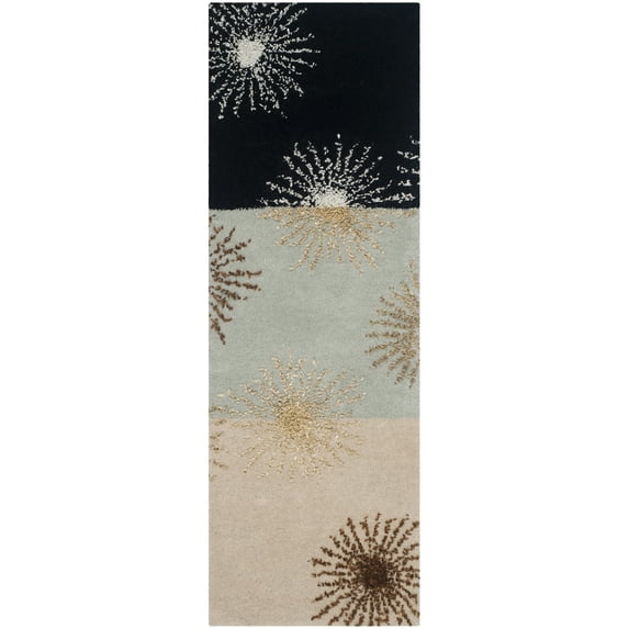 SAFAVIEH Soho Fiesta Geometric Runner Rug, Multi, 1'6" x 4'6"