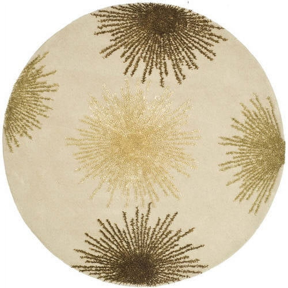 SAFAVIEH Soho Fiesta Celebration Wool Area Rug, Beige, 8'3" x 11'
