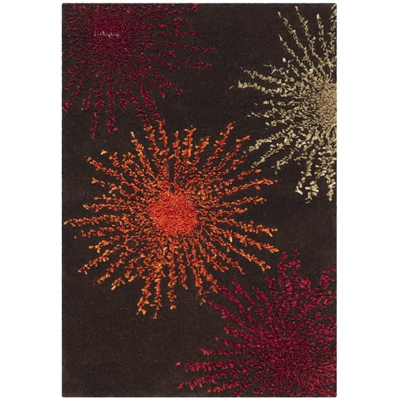SAFAVIEH Soho Fiesta Geometric Area Rug, Brown/Multi, 2' x 3'