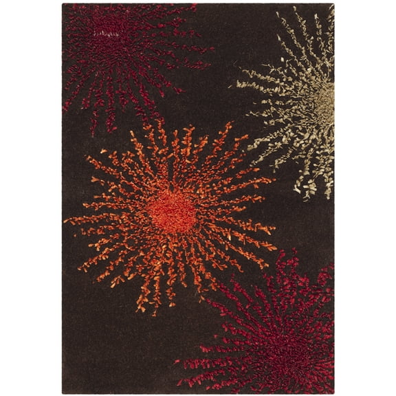 SAFAVIEH Soho Fiesta Geometric Area Rug, Brown/Multi, 2' x 3'