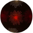 thumbnail image 1 of SAFAVIEH Soho Fiesta Geometric Area Rug, Brown/Multi, 6' x 6' Round, 1 of 12