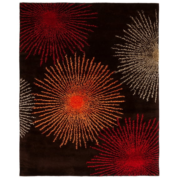 SAFAVIEH Soho Fiesta Geometric Area Rug, Brown/Multi, 8' x 10'