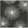 thumbnail image 1 of SAFAVIEH Soho Fiesta Geometric Area Rug, Charcoal/Ivory, 6' x 6' Square, 1 of 9