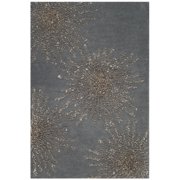 SAFAVIEH Soho Fiesta Geometric Area Rug, Dark Grey/Silver, 2' x 3'