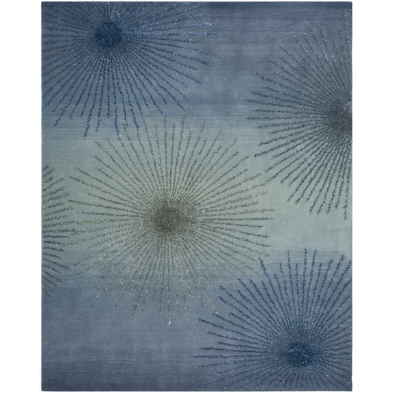 SAFAVIEH Soho Fiesta Geometric Area Rug, Denim, 7'6" x 9'6"