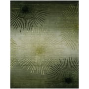 SAFAVIEH Soho Fiesta Geometric Area Rug, Green/Multi, 7'6" x 9'6"