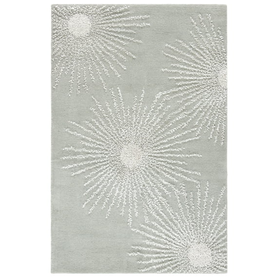 SAFAVIEH Soho Fiesta Geometric Area Rug, Grey/Ivory, 3'6" x 5'6"