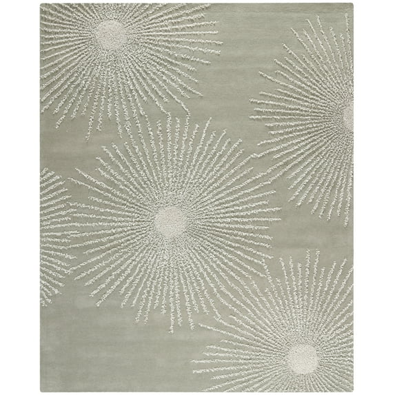 SAFAVIEH Soho Fiesta Geometric Area Rug, Grey/Ivory, 7'6" x 9'6"