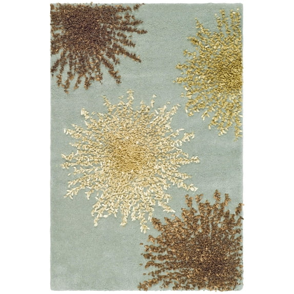 SAFAVIEH Soho Fiesta Geometric Area Rug, Light Blue/Multi, 2'6" x 4'