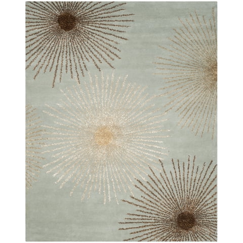 SAFAVIEH Soho Fiesta Geometric Area Rug, Light Blue/Multi, 9'6" x 13'6"