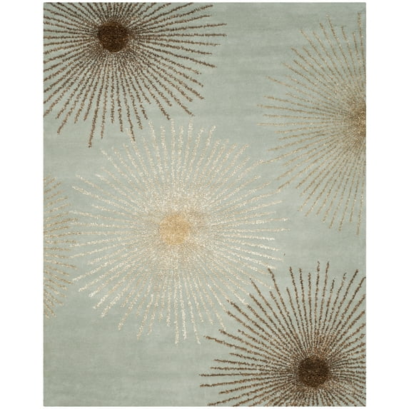 SAFAVIEH Soho Fiesta Geometric Area Rug, Light Blue/Multi, 9' x 12'