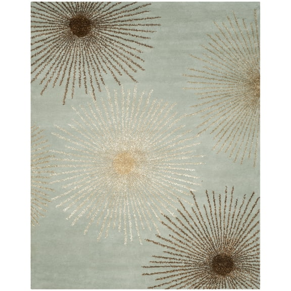 SAFAVIEH Soho Fiesta Geometric Area Rug, Light Blue/Multi, 9' x 12'