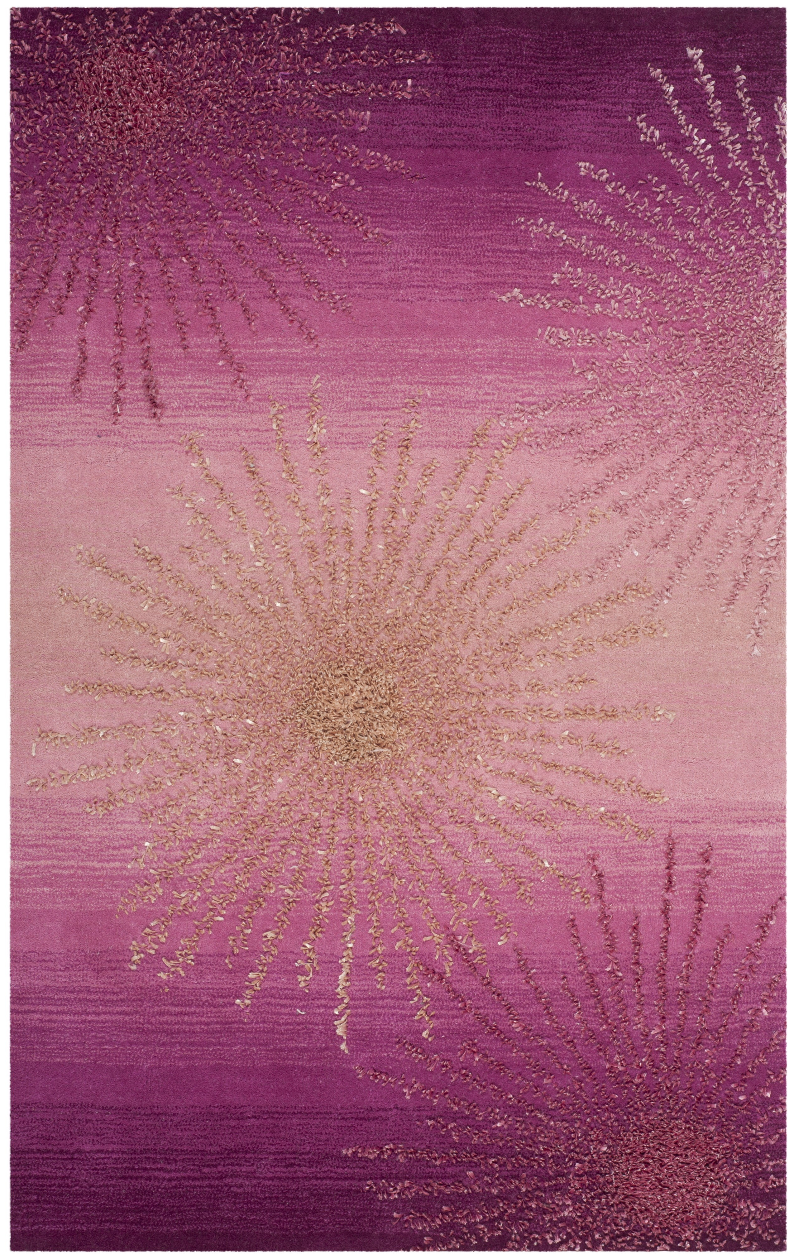 SAFAVIEH Soho Fiesta Geometric Area Rug, Pink, 3'6" x 5'6"