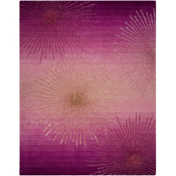 SAFAVIEH Soho Fiesta Geometric Area Rug, Pink, 7'6" x 9'6"