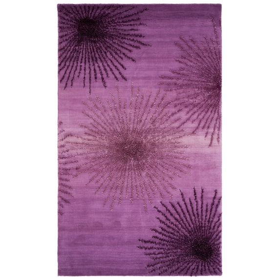 SAFAVIEH Soho Fiesta Geometric Area Rug, Purple, 5' x 8'