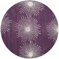 thumbnail image 1 of SAFAVIEH Soho Fiesta Geometric Area Rug, Purple/Ivory, 6' x 6' Round, 1 of 9