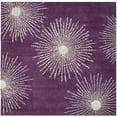 thumbnail image 1 of SAFAVIEH Soho Fiesta Geometric Area Rug, Purple/Ivory, 6' x 6' Square, 1 of 9